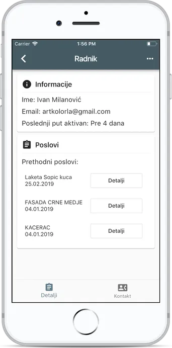 Detalji o radniku